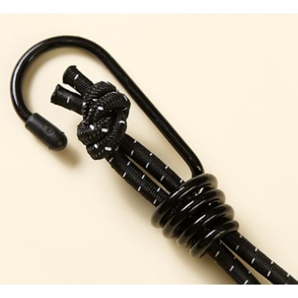 15 cm med spiral krog/hvid elastisk strammer med spiral krog - 25 stk.