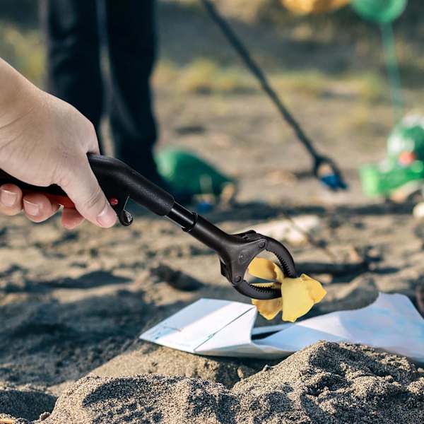 2 kpl Senior Reacher Grabber, 28 cm lyhyt roskakoura, roskakoura lapsille ja aikuisille, kannettavat poimintatongit puutarhaan
