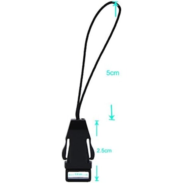 4 set Mini Loops 1mm System-anslutningar Snabb nackrem Adapter Snabbkoppling