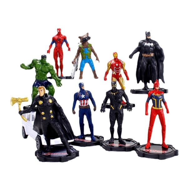Superhelt/\"Avengers\" 10-pak figurer Multicolor