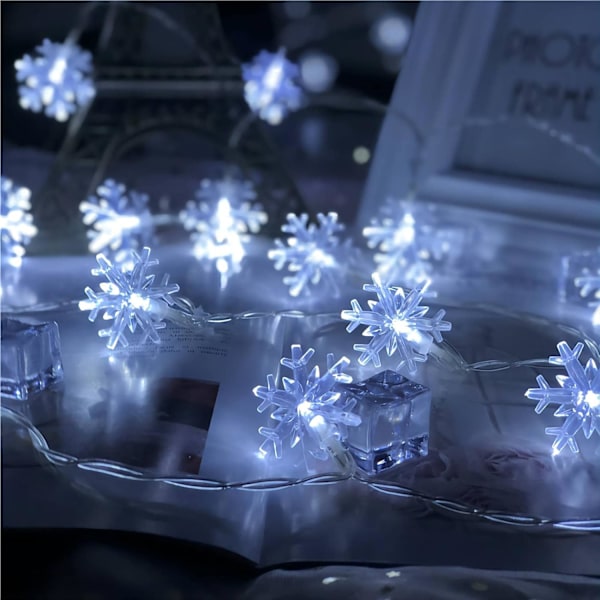 Jouluvalot, 20 Ft 40 LED-lumikidevalosarja Vedenpitävät keijut
