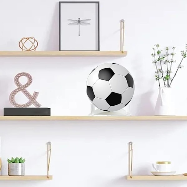 Akryl Fotbollsställ, Akryl Bollhållare, Bollhållare Displayställ, för Rugbyboll Bolldisplayställ för Basketboll Fotboll Volleyboll