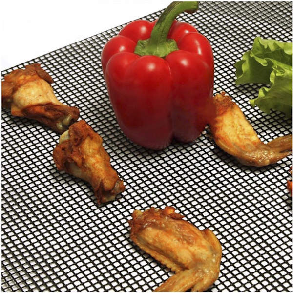 Grillmatte i teflon for grill og plancha, non-stick stekematter stekt, - 3 stk (40 x 33 cm)