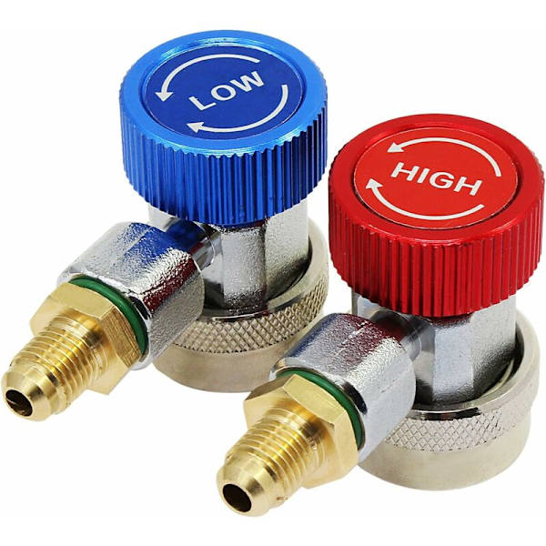 Høy lav justerbar AC R134A hurtigkobling, adapter automatisk klimaanlegg