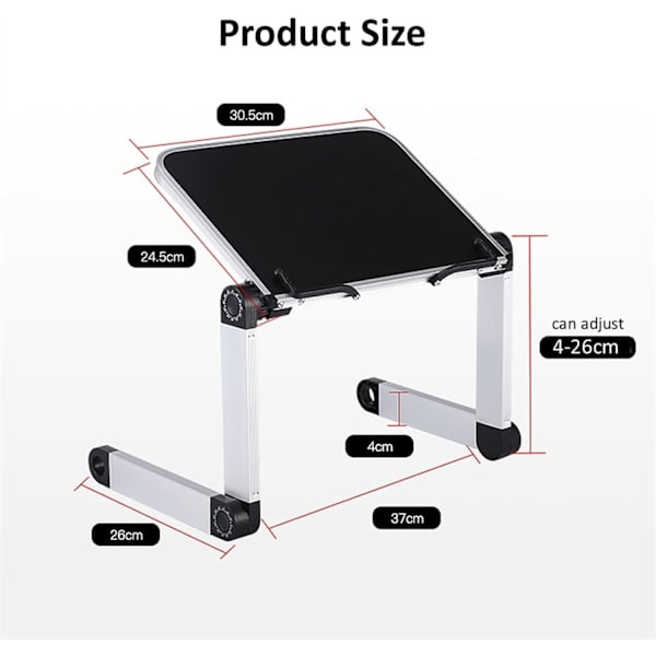 Tablet Stand Holder Desktop Justerbar Aluminium Læsebog Brac