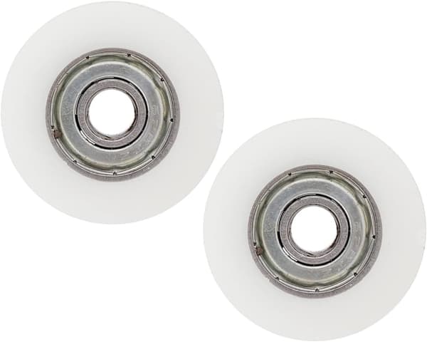 2 stk. drivhusdørhjul erstatningssæt 30 mm diameter