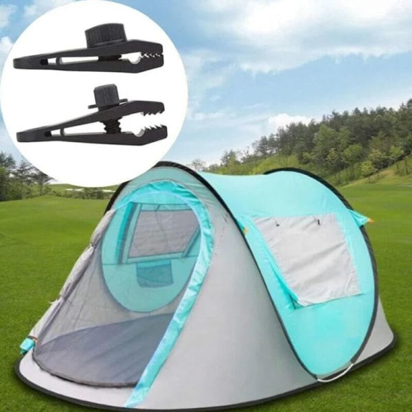 Presenningklämmor 10 st Tältklämmor Markiser Klämma Klämma Markiser för Camping Canopy Klämma Presenningklämmor Markiser för Utomhusaktiviteter Svart