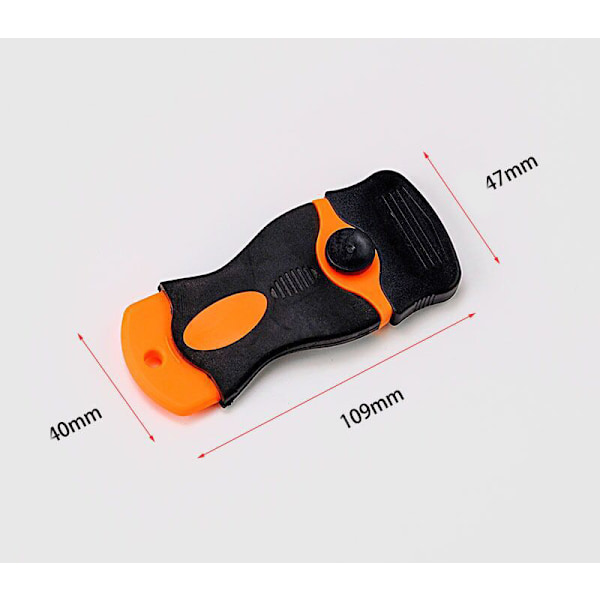 Keramisk Kogeplade Skraber - Vindue Skraber - Universal Squeegee Sæt og 10 Udskiftningsblade - Praktisk og Nem at Bruge, 10.9 * 4.7 * 4cm