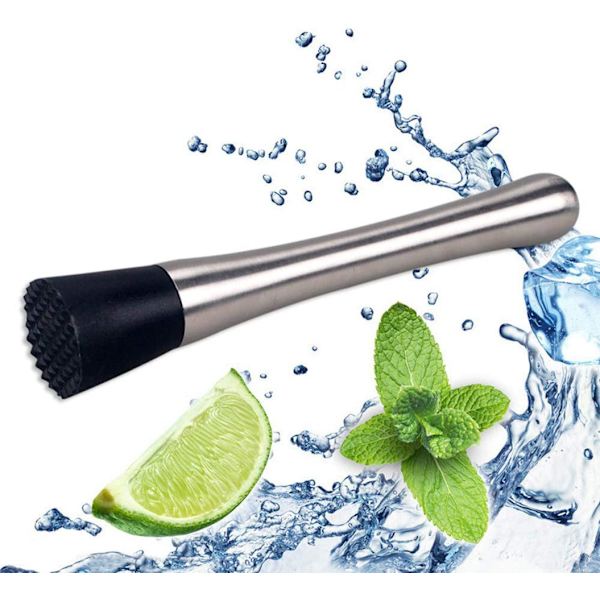 Rustfritt stål cocktail muddler, sitronkjegle for barhammer