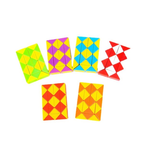 Mini Magic Snake, Magic Snake Pussel Barn Twisting Pussel Leksak, Magic Snake Rubiks Kub (24 segment, 6 bitar)