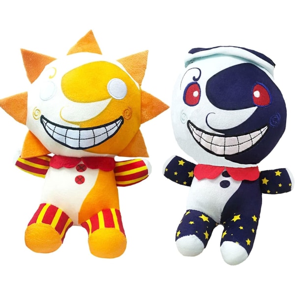 Plushfigur, Sundrop og Moondrop FNAF Security Breach plysj klovn