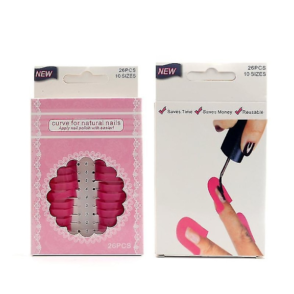 26 st nagelform gel modellklämma manikyr nagelkonst spill-proof fingeröverdrag DIY-verktyg