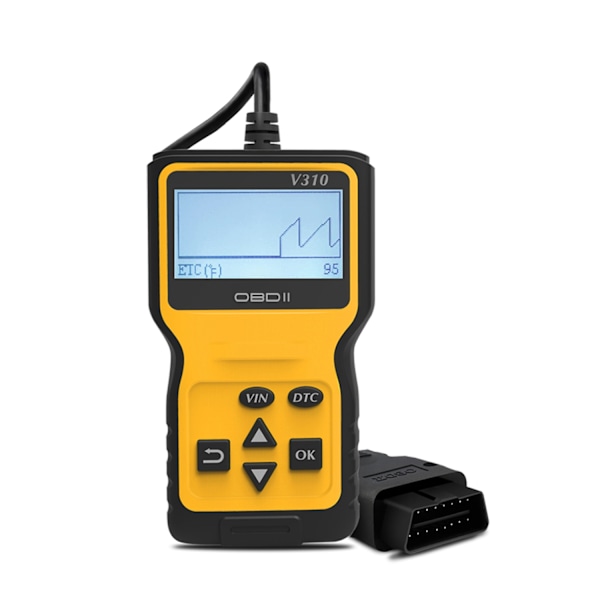 OBD2 Skanner Universell Motorfeilkode Leser, CAN Diagnoseverktøy for Alle OBD II Protokoller Biler Siden