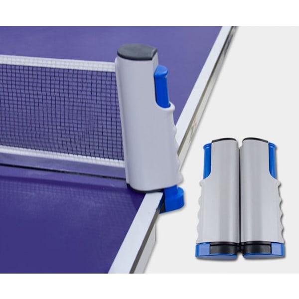 Bordtennisset med 1 x nät / 2 x racketar / 3 x bollar, pingis sport träningsset utrustning enkel bärbar