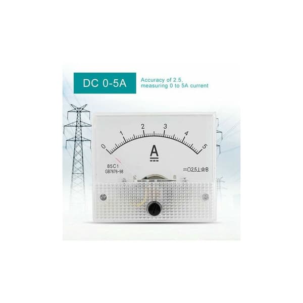Analog spenningsmåler og voltmeter, analog strømstrømmåler og voltmeter (5A ammeter)