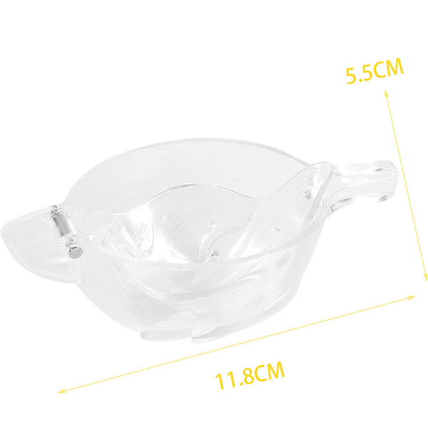 2 stk. Manuel citronpresser, transparent citronpresser