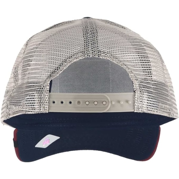 Trucker Hat Men - Mesh Baseball SnapBack Cap - Navy-Red Rooster