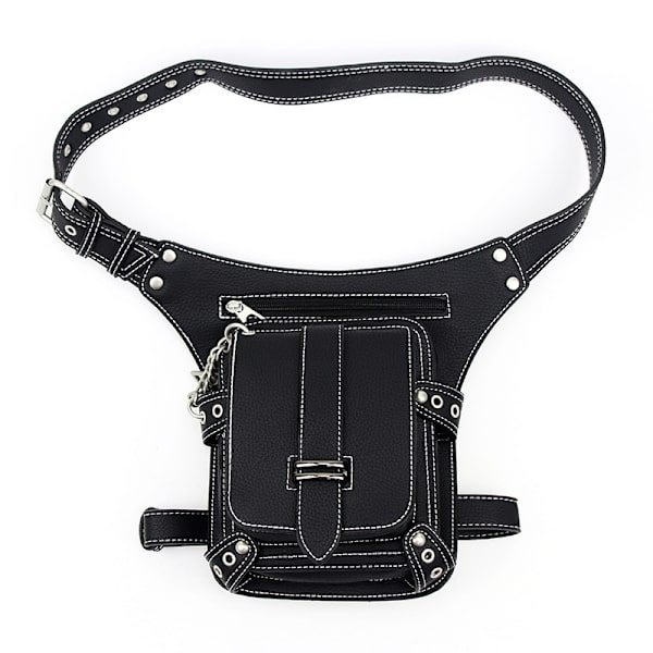 Steampunk vyölaukku Fanny Pack Muoti Gootti Nahkainen Olkalaukku Crossbody Me