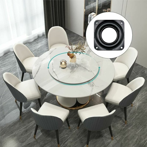 4 st Lazy Metal Swivel Plate Turntable 360 ​​Graders roterande fäste, B