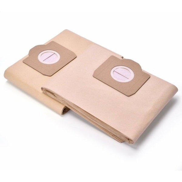 Set med 10 papirfilterposer, kompatibel med Karcher NT20 NT25 NT30 MV1 MV3 W