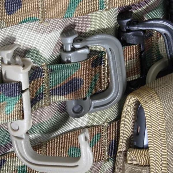 Taktisk karbinhake 10 stycken Molle plast karbinhake D-ring klämma
