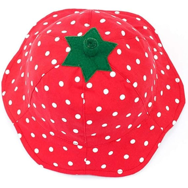 Barnehage Anti UV Solbeskyttelse Foldbar Bøttehatt med Hakestropp Utendørs Dyre Tegneserie Cap for Baby Småbarn Jenter/Gutter