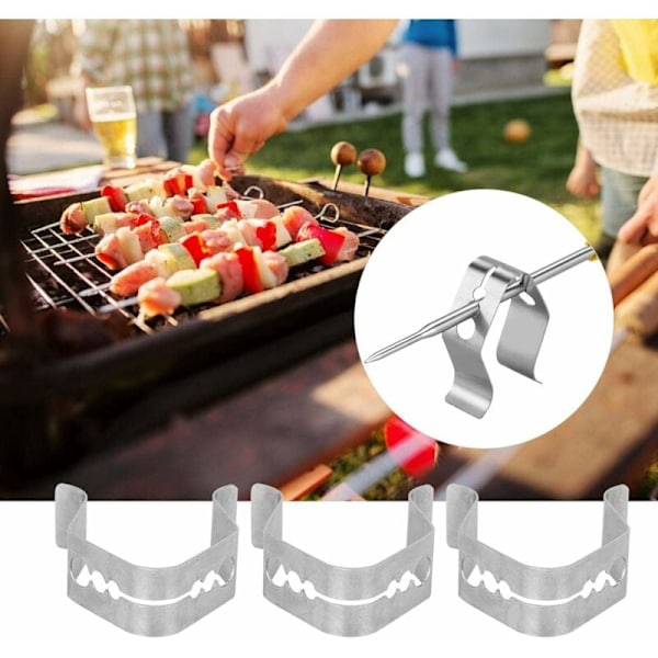 Utomhus grillfästen 41,5 x 41,5 mm 3-pack
