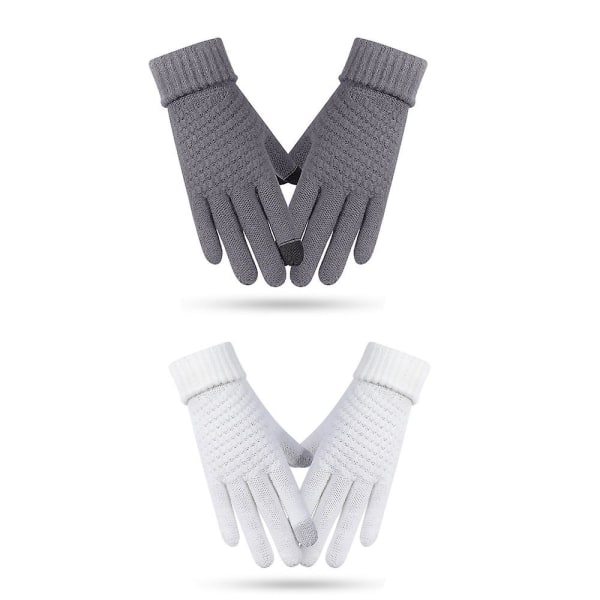 2 par moderigtige handsker, kuldebestandige, berøringsskærmshandsker, A