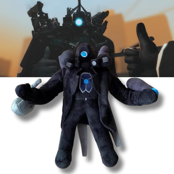 Skibidi Toilet Toy Plush, Cameraman Plush, Speakerman Plush. Sjov og