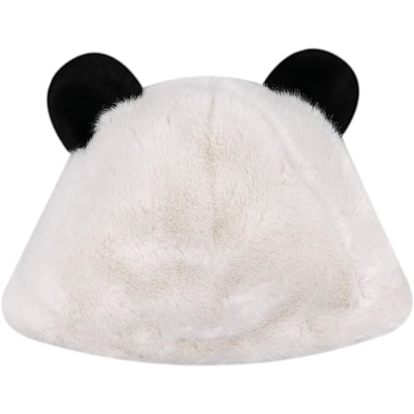Søte Faux Fur Pels Bjørn Øre Lue Hatter for Kvinner Jenter Vinter Varm Plysj