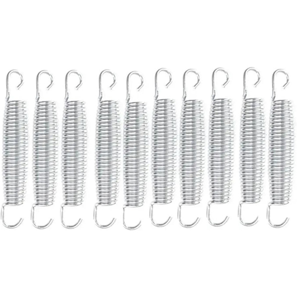 Trampolintillbehör, Tunga Trampolinfjädrar, Ersättningsset, Tillbehör, 10 stycken, 13,5 cm