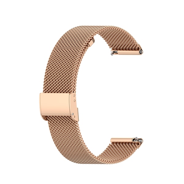 22mm klokkestropp for smartklokke, universell smartklokke i metallstålnett med hurtigutløsning, erstatningsstropper for menn og kvinner (rose gull, 22mm)