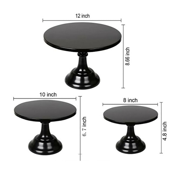 Metal Kage Stander, 8 Tommer Søjle Stil Cupcake Display Stander Dessert Bakke