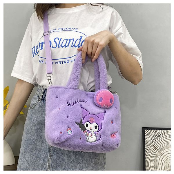 Sanrio plysch tygväska Anime HelloKitty Plysch