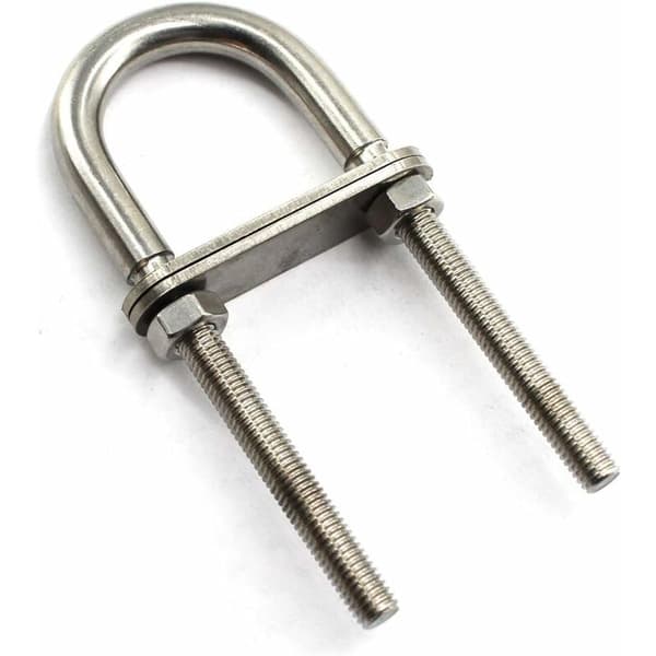 4 stk. M6 x 90 304 rustfrit stål U-spændebolte,