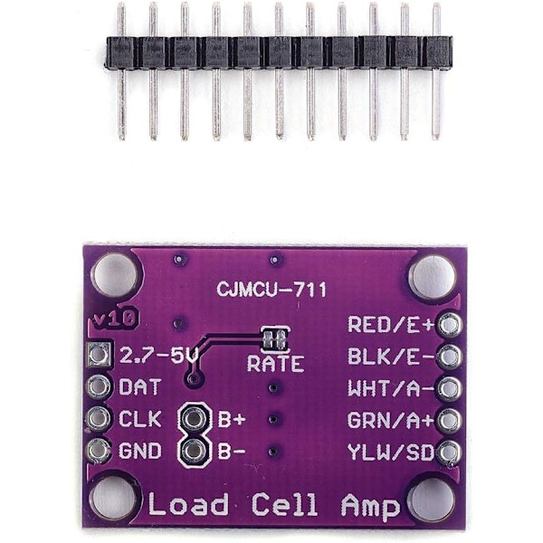 CJMCU-711 HX711 Elektroninen punnitusanturi 24-bittinen A/D-muunninpiiri korkean tarkkuuden elektroniselle vaa'alle ja Arduino CYT1053