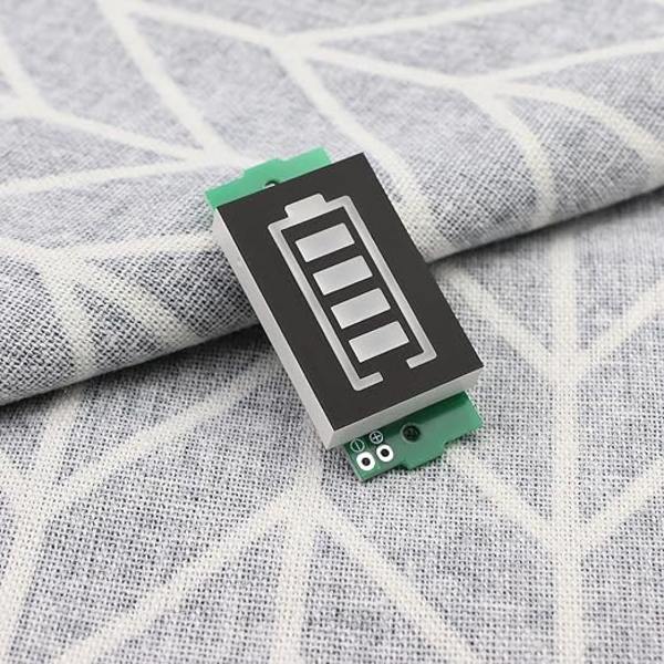 4 Stycken Batterikapacitetsindikator Modul 3-34V Batteriladdningsindikator Modul 5mA Kompatibel med 1S 2S 3S 4S 5S 6S 7S 8S