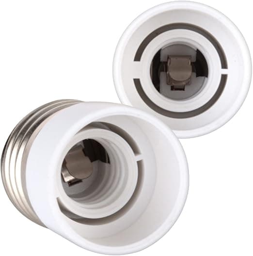 4x sokkeladapter - E27 til E14 sokkelkonverter - E14 base lampholderadapter til halogen LED-pære