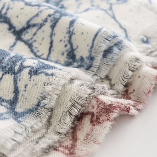 Grå og sort stribet termisk tørklæde, faux cashmere tørklæde