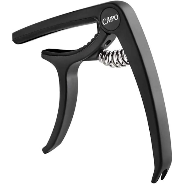 Guitar Capo, Capo til akustisk og elektrisk guitar, 3 i 1 klemme med plekter