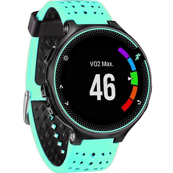 Armband för Garmin compatibleerunner 215mm, Silikon Ersättningsarmband för Garmin compatibleerunner 235/220/230/620/630/735XT/ Approach S20