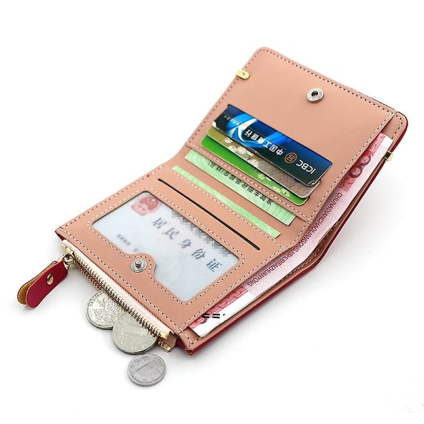 Kvinnors plånbok Kort Kvinnor myntväska Modeplånböcker för kvinna korthållare