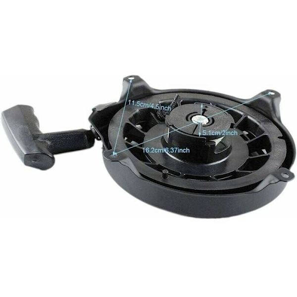 497680 Startmotor för gräsklippare, svart
