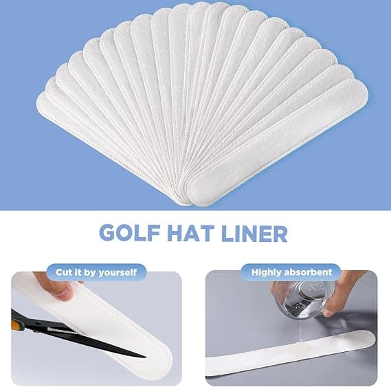Golf Hat Liner Cap Absorbent Sweat Pad til Baseball
