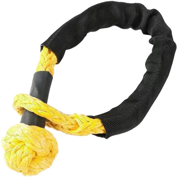 Offroad Soft Shackle - 3/5\" x 22\" - Heavy Duty - Maximal Brottstyrka - Med Skyddsöverdrag för Offroad Jeep Fordon Återställning