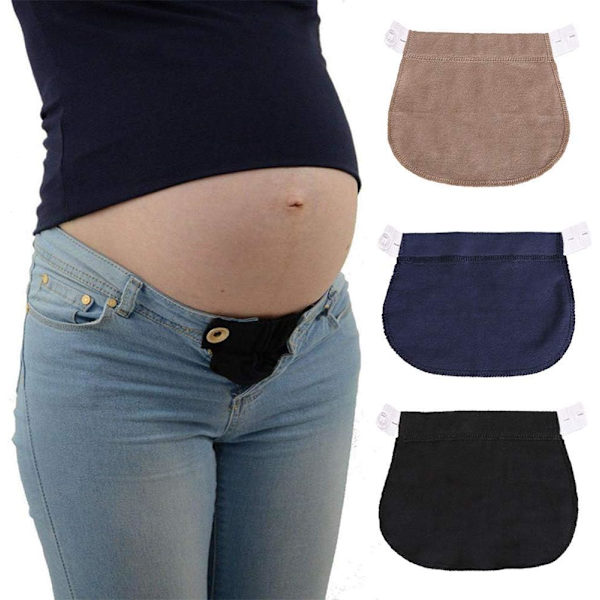 Maternity Belly Band för Graviditet - Midjebandsförlängare Gravida Kvinnor Justerbara Elastiska Byxor