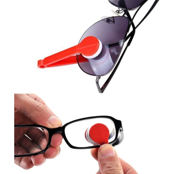 5 ST Glasögonborste Mini Glasögonrengöringsborste, 5 st Portabla glasögonrengöring