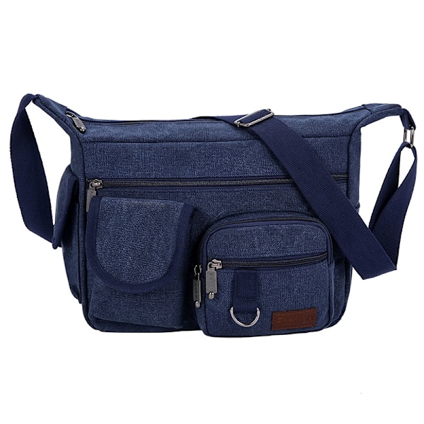Herr Canvas Axelväskor Casual Tote Resväska Herr Crossbody Väska Lyx Messenger Väskor Mode Hög Kvalitet Handväska