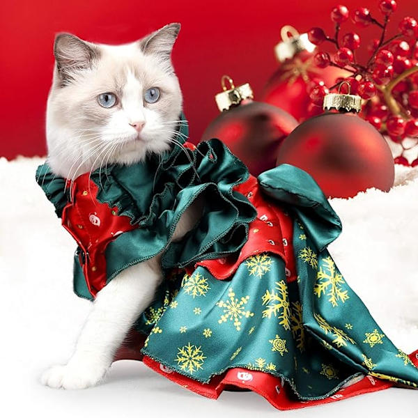 Julekostume til katte - festligt udklædning til killinger til julefester