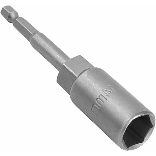 1 x 80 mm pituinen 1/4\" kuusiokoloavainhylsy porakoneille, mutterinvääntimille ja iskupistooliadapterille (14 mm)